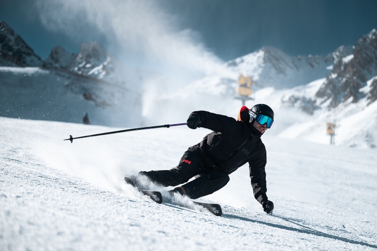 Un esquiador a Arcalís.